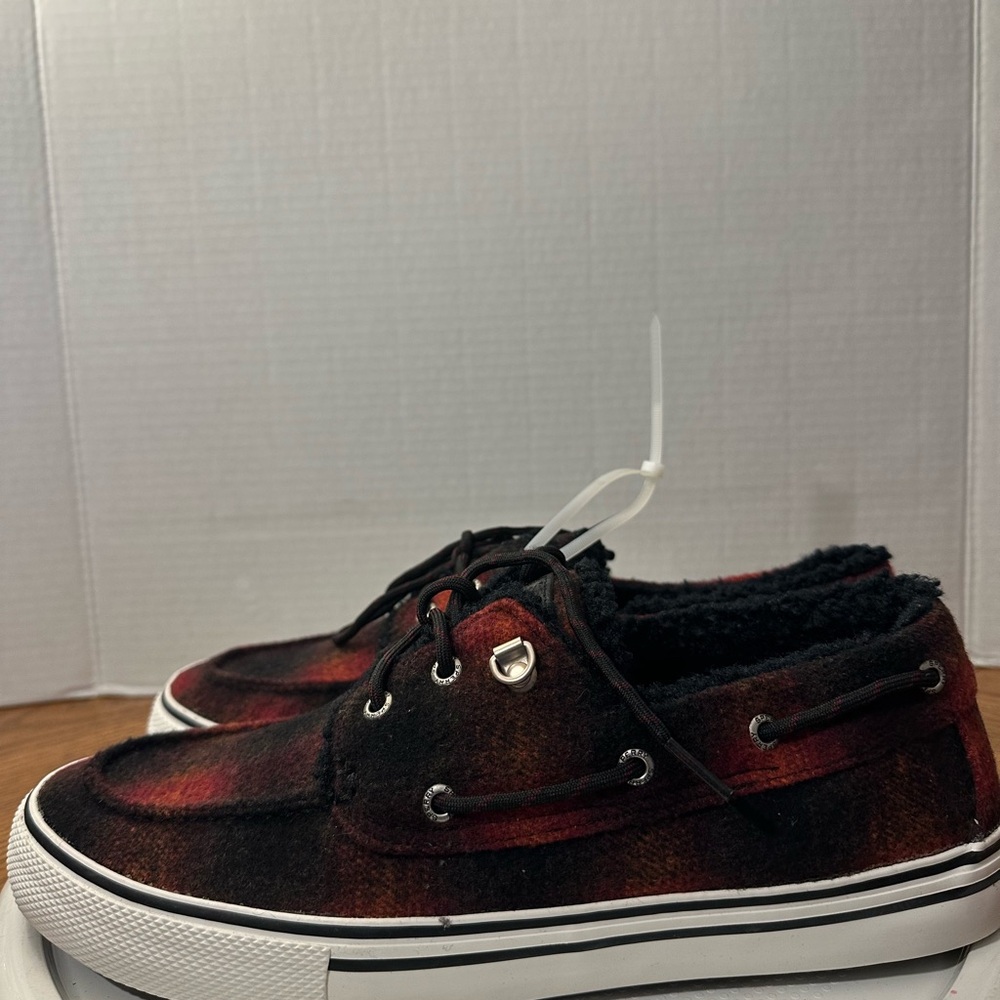🆕Sperry Men's Buffalo Plaid Wool Sneakers - Picture 5 of 13